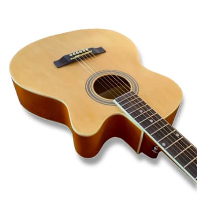 Tayste T-401 Acoustic Cutaway Guitar w/ Steel Strings | 40" image 2