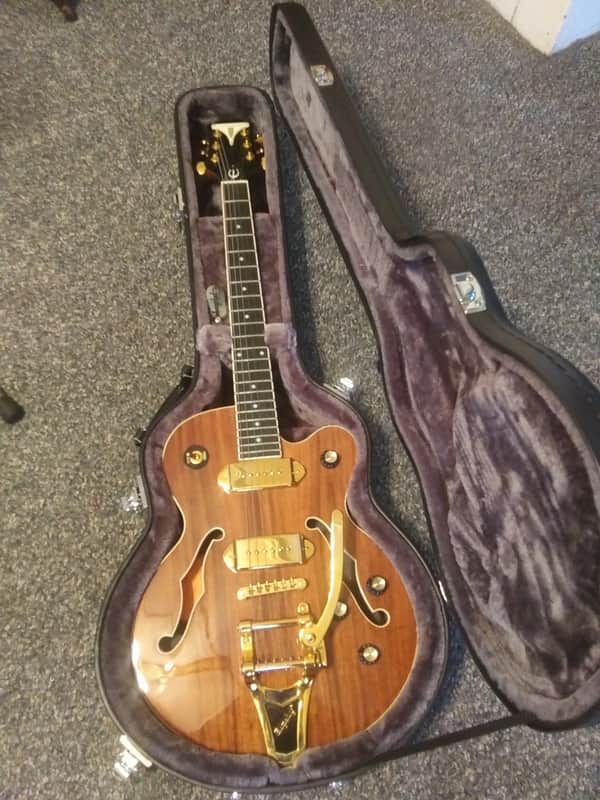 Epiphone Koa Kat 2018 Koa Wood And Gold image 1