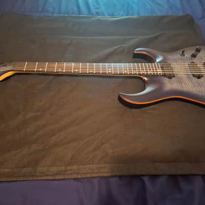 Harley Benton Amarok-BT BKBL Flame Burst 27-Inch 6-String Baritone (DISCONTINUED) image 9
