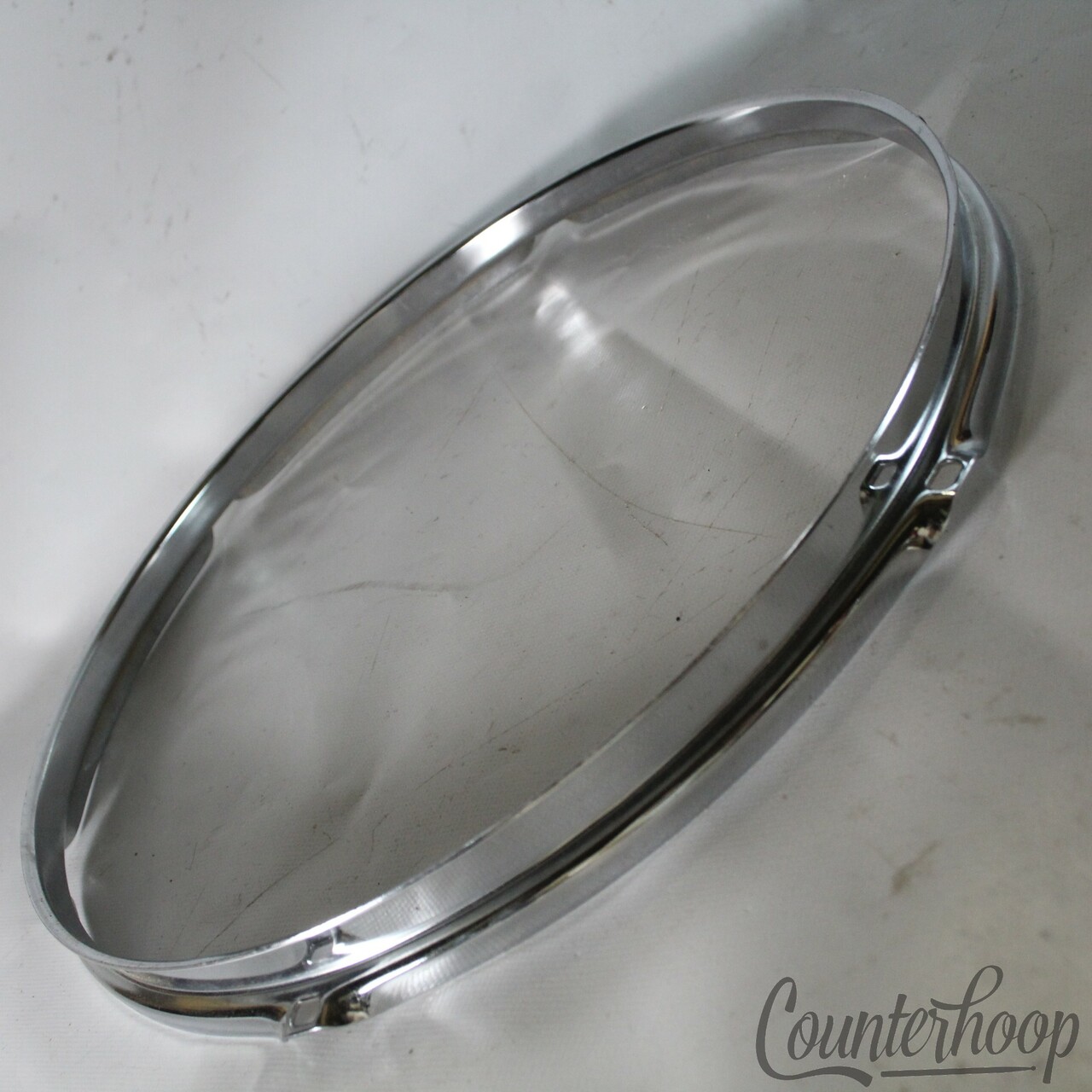 Ludwig 13" Tom Drum Rim/Hoop Triple-Flange Chrome 6Hole Classic Vintage 60s — main photograph
