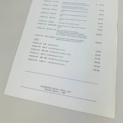 Fender & Sunn Suggested Retail Price List Set 1987 image 6