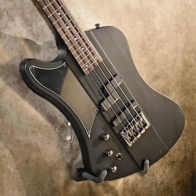 Schecter Left Handed Nikki Sixx Signature Bass 2019 Black Satin Lefty Guitar image 5