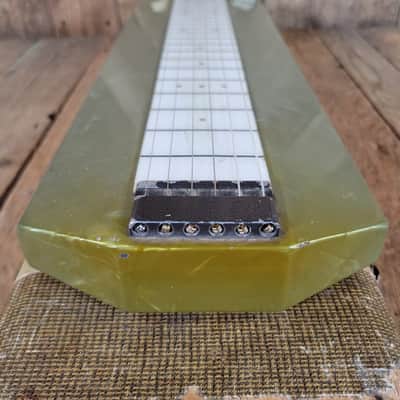 Magnatone Melodier Lap Steel 1950s W/ Original Case - Gray/Green MOTS image 13