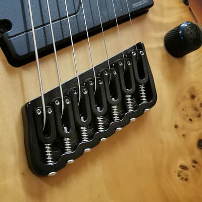 Jackson Concept Series Soloist SLAT7P HT MS - Ebony Fingerboard, Satin Bourbon Burst image 7