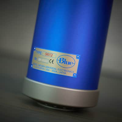 Rare Vintage Early Blue Bottle Tube Condenser Microphone Set image 10