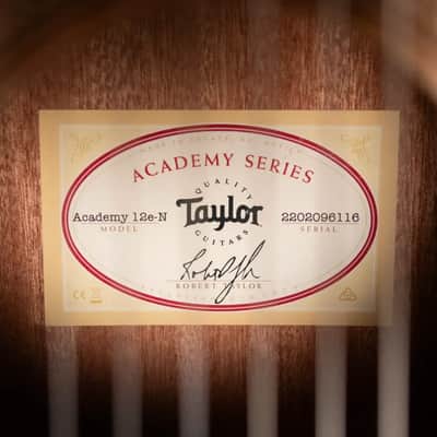 Taylor Academy 12e-N Left-Handed Nylon Grand Concert Acoustic/Electric Guitar with Gig Bag image 16