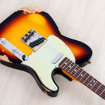 Fender Custom Shop 1963 Telecaster Heavy Relic Sunburst image 6