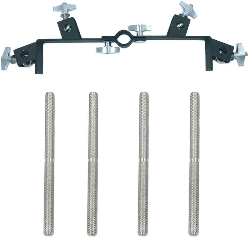 Cowbell Holder Mounting Bracket with 9.5mm Percussion Mount Rod, All Percussion Mount Bracket for Cowbell Jam Blocks Tambourine Percussion Rack Stand Percussion Instrument Accessory image 1