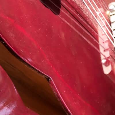 Matsumoku Laguna Set Neck design 1970's-80's - dark red image 17