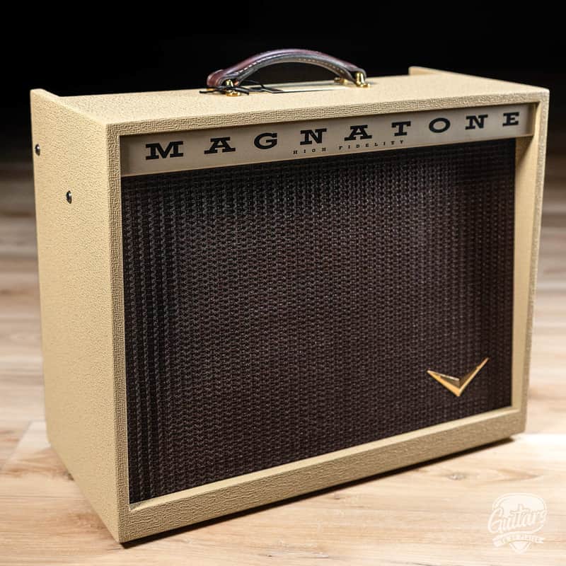 Magnatone Kingston 12W 1x12” Combo Amp w/ Reverb – Blonde w/ Oxblood image 1