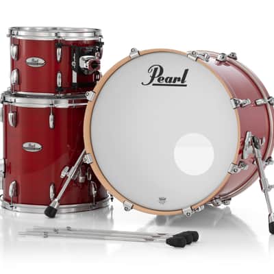 Pearl PMX Professional Maple Sequoia Red Lacquer Drums No Mount/Virgin Bass 20x14_12x8_14x14 Shell Pack | NEW | Authorized Dealer image 2