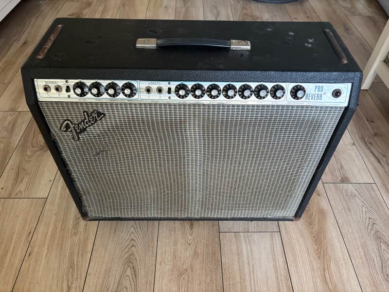 Fender Pro Reverb Silverface 70-Watt 2x12" Guitar Combo image 1