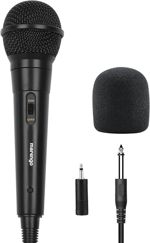 Handheld Wired Microphone, Cardioid Dynamic Vocal Mic with 13ft Cable and ON/Off Switch, Ideally Suited for Speakers, Karaoke Singing Machine, Amp, Mixer image 1