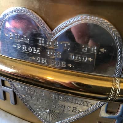Ludwig 14″x 4″ William S. Hart Jr. Gold Snare. The “Holy Grail” Of All Vintage Drums 1925 - Gold Plated, Brass Shelled image 3