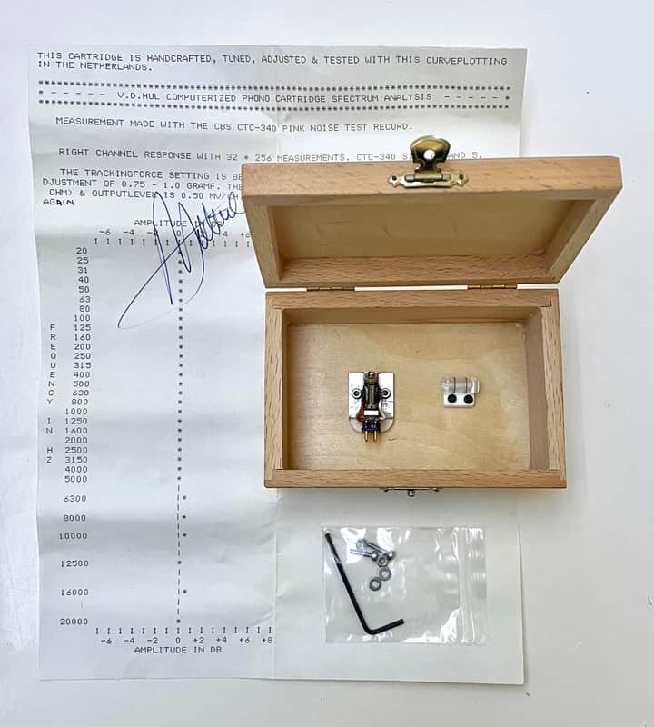 Van den Hul GRASSHOPPER II MC Phono Cartridge, Crystal Gold wire coils, VDH-IS Stylus