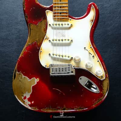 Fender Stratocaster Wild Red Cherry 40th Anniversary Aged Relic Made in USA image 3
