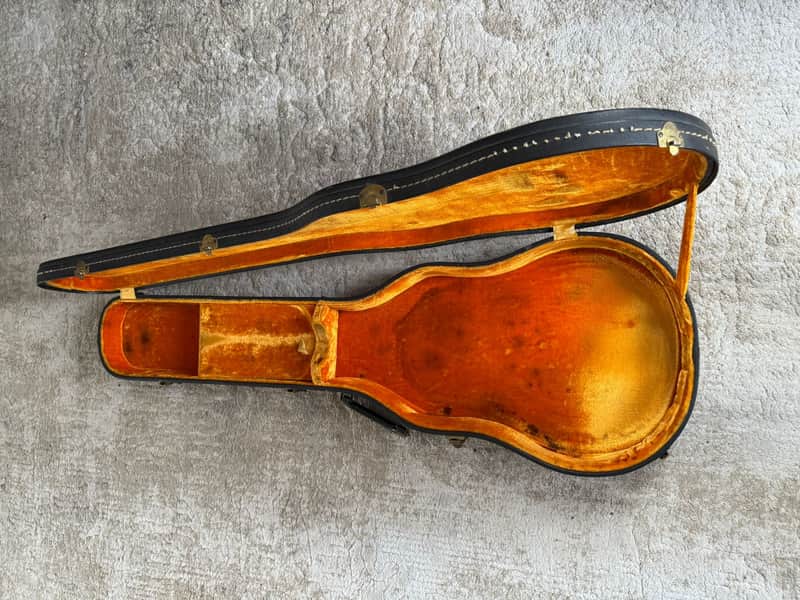 Vintage 1968 Gibson Les Paul Custom / Standard Case – 535 Orange Tolex – Excelsior/Stanford Latches image 1