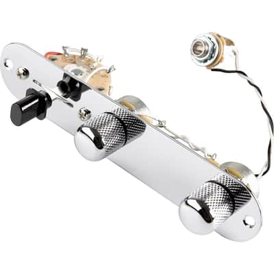 DiMarzio FG2100CA1BK Tele Control Plate Assembly, Chrome, Vintage Set (172173) image 2