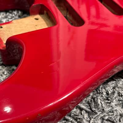 1986 MIJ Charvel Jackson Model 4 Ferrari Red Guitar Body JE-1200 Loaded Bild 2