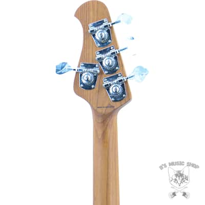Sterling by Music Man StingRay RAY34 Flame Maple in Neptune Blue w/Gig Bag image 6