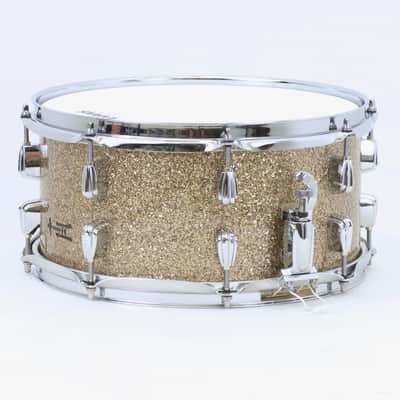 TreeHouse Custom Drums 6½x13 8-ply Maple Snare Drum - Ginger Glass Glitter image 2