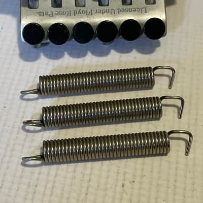 1990's Jackson Dinky Guitars JT-580LP Takeuchi Brushed Chrome Licensed Floyd Rose Tremolo Guitar Bridge For Parts image 2