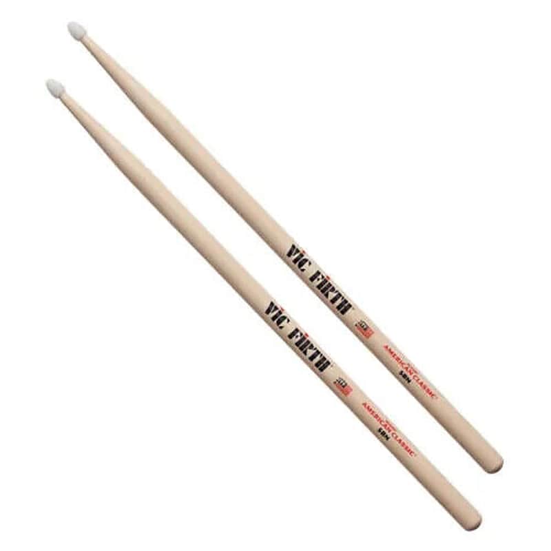 Vic Firth American Classic Hickory 5B Nylon Tip Drumsticks (1-Pair) image 1