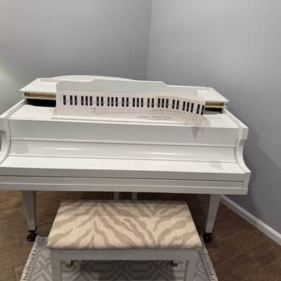 Lester Baby Grand 5 Foot Piano mid 1980 - White Lacquer image 4