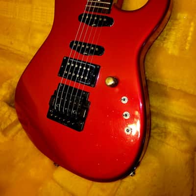 1984 San Dimas Charvel Red 1 owner Kahler HSS former V trem WOW image 3
