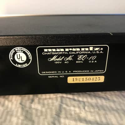 Marantz EQ-10 Graphic Stereo Equalizer. Good Working Condition. image 7