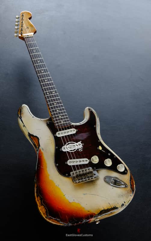 Fender Stratocaster Vintage White/Sunburst Custom Shop Texas Special Heavy Aged Relic  (RARE) image 1