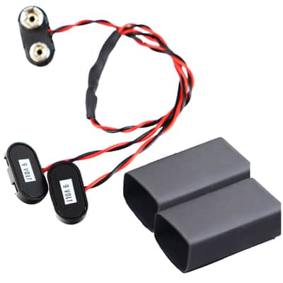 18 Volt Mod + Battery Insulators for EMG & Active guitar Bass Pickups 9v Harness image 1