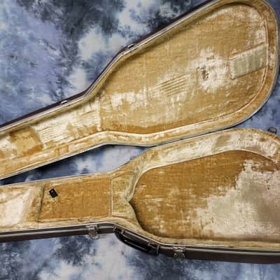 Vintage RARE 1940's Regal Arch Top and Back Faux Tiger Stripe Sunburst Acoustic Guitar Pro Setup New Strings Hard Shell Case image 15