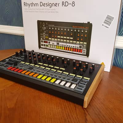 Solid Oak replacement end cheeks for the Behringer RD8, RD9 & LM Drum Drum Machine image 1