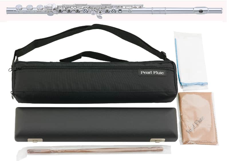 Pearl Quantz Offset Flute G/Open Hole/B-Foot/Split-E +Cleaning Kit/Rod/Case | +2-Day |  WorldShip | Authorized Dealer image 1