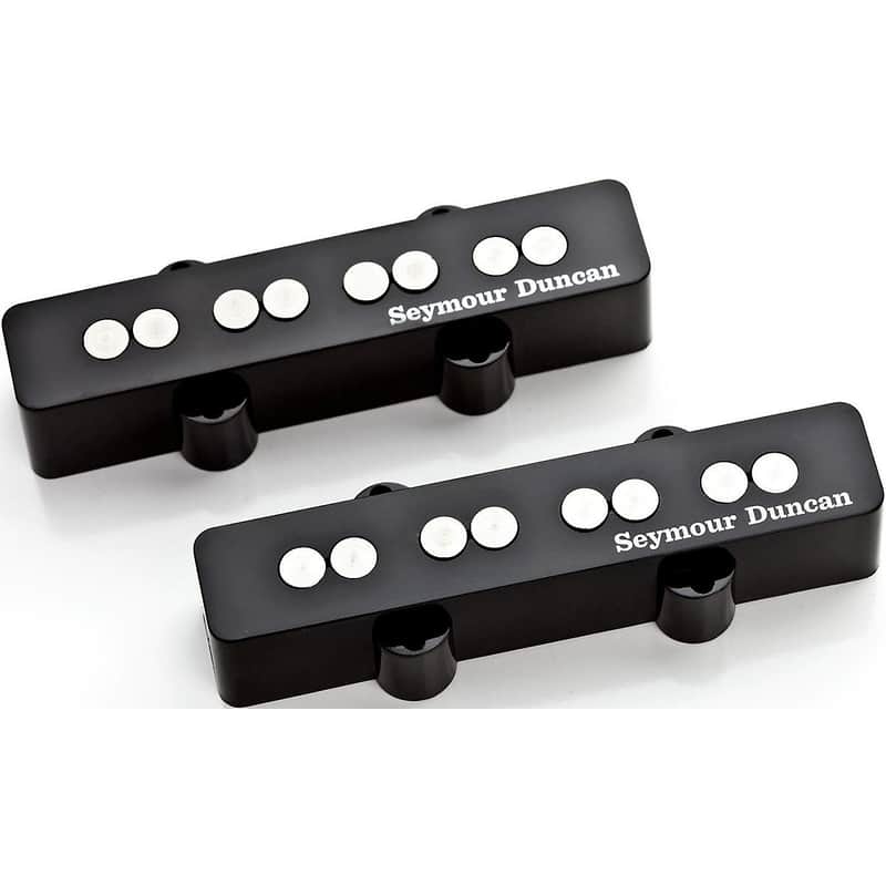 Mint Seymour Duncan Quarter Pound Jazz Bass Pickup Set - High Output Neck and Bridge Bass Guitar Pickups image 1