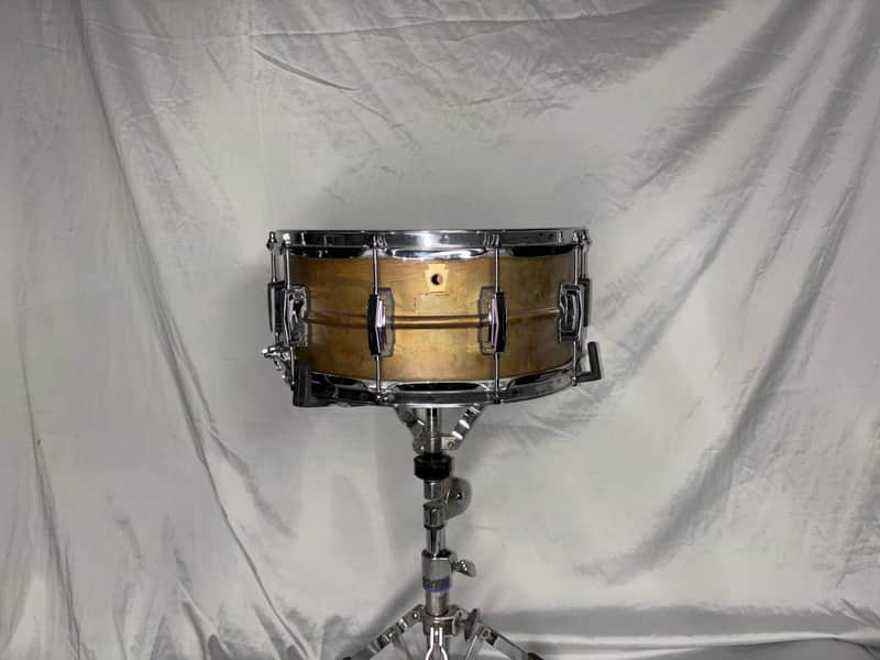 Ludwig LC663 Copper Phonic 6.5x14" 10-Lug Snare Drum 2016 - Present - Raw Copper image 1