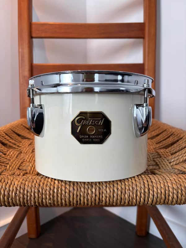 Immagine Gretsch 8" Tom "Drop G" Stop sign  1981 - White Nitron - 1
