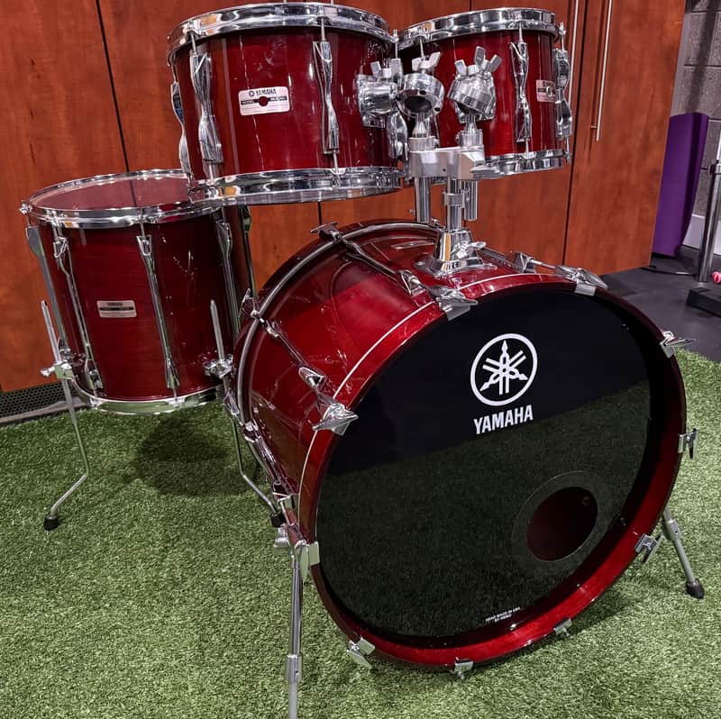Yamaha Recording Custom Drumset 22”-10”-12”-14” - Cherry Wood image 1