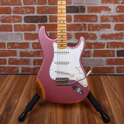 Fender Custom Shop Yngwie Malmsteen Stratocaster Heavy Relic Burgundy Mist Metallic 2026 w/OHSC image 4