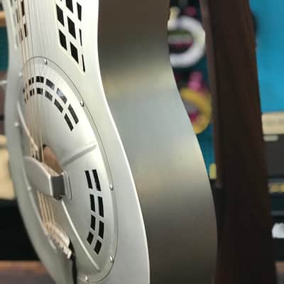 Republic Guitars Delta Rocket Resonator Guitar Style 88 - Brushed Steel image 7