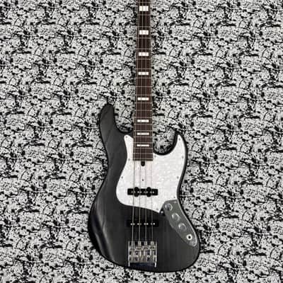 Bacchus DX4 Jazz Bass Black Woodgrain MIJ image 2