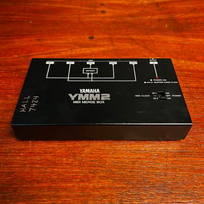 Yamaha YMM2 Midi Merge Box w/ AC Adapter - Rare 80's Vintage - F176 image 2