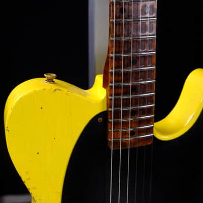 Fender Custom Shop '59 Esquire Heavy Relic Electric Guitar - Graffiti Yellow image 9