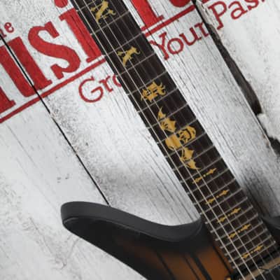 Schecter Synyster Gates Custom-S Electric Guitar Satin Gold Burst Finish image 10