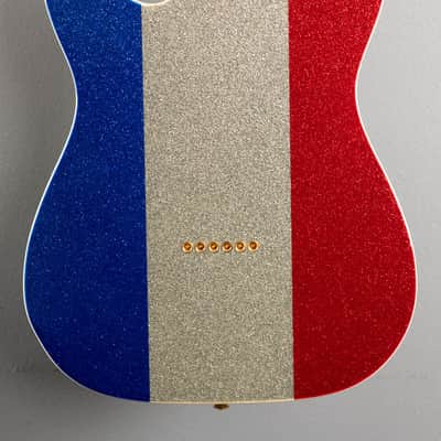 Fender Buck Owens Telecaster - Red, Silver and Blue Sparkle image 5