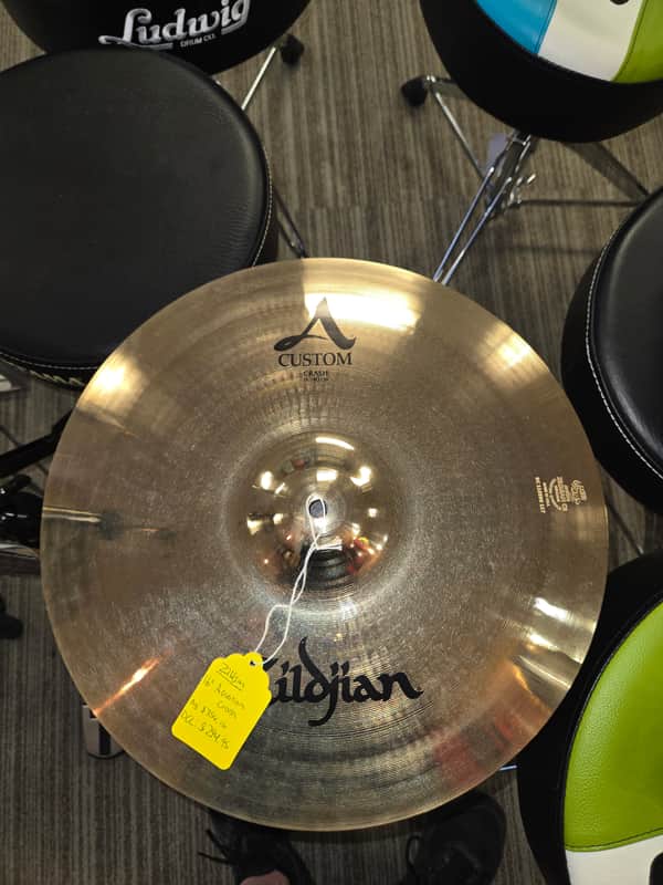 Zildjian 16" A Custom Crash Cymbal 1991 - Present - Brilliant image 1