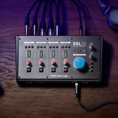 Solid State Logic SSL 12 12-In and 8-Out USB Audio Interface with Studio-Quality Audio for Professional Recording and Mixing image 6