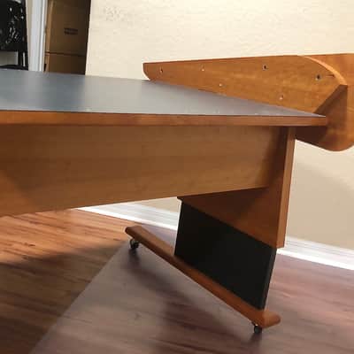 Argosy-Style CHERRY HARDWOOD Console Studio Desk With A - 10 Rack Space SIDECAR - SUN CITY CENTER, FLA.  33573 LOCAL PICKUP ONLY!  REDUCED FOR IMMEDIATE SALE! image 4