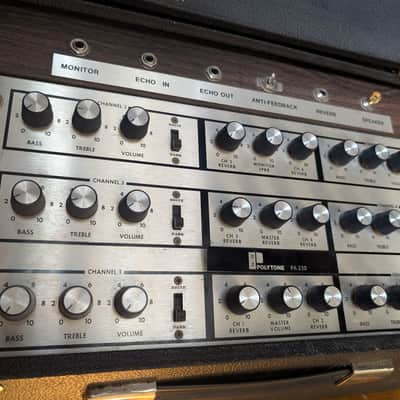 Polytone PA-230 6 Channel 1970s - Black image 2